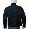 Smallville Cosmic Boy Black Quilted Jacket Back