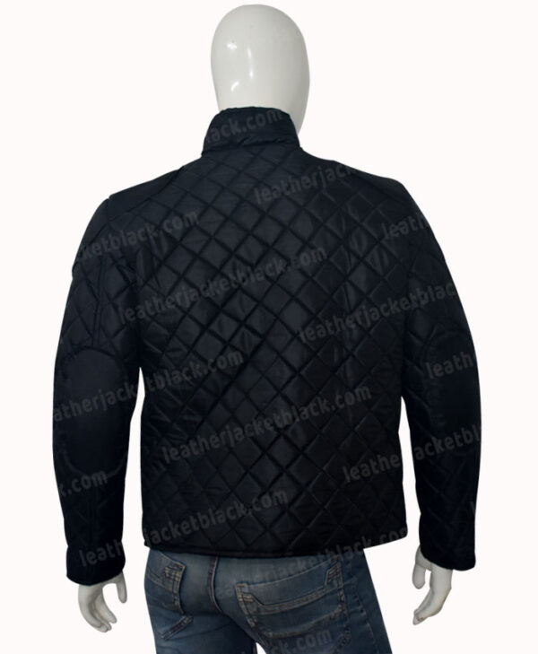 Smallville Cosmic Boy Black Quilted Jacket Back