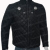 Smallville Cosmic Boy Black Quilted Jacket Front