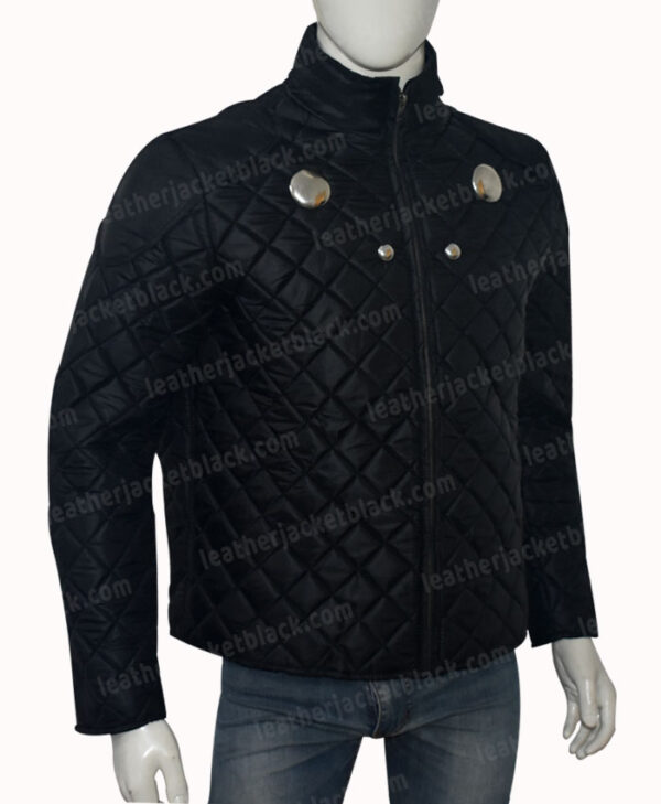Smallville Cosmic Boy Black Quilted Jacket Right
