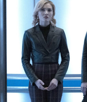 The Gifted Esme Frost Black Cropped Leather Jacket