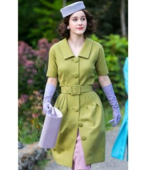 The Marvelous Mrs. Maisel Miriam Maisel Mid Length Green Coat