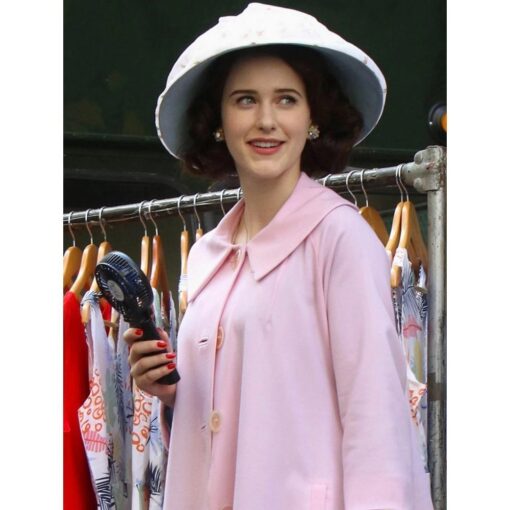 The Marvelous Mrs. Miriam Maisel Light Pink Long Coat Side