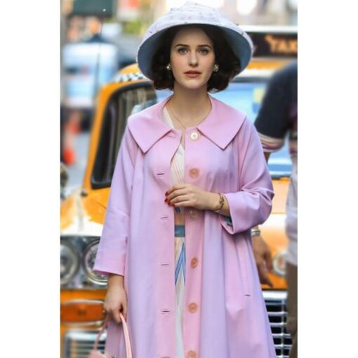 The Marvelous Mrs. Miriam Maisel Light Pink Long Coat