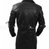 Van Helsing Steampunk Gothic Black Leather Coat back