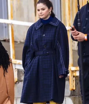 Only Murders in the Building Mabel Mora Blue Wool Coat