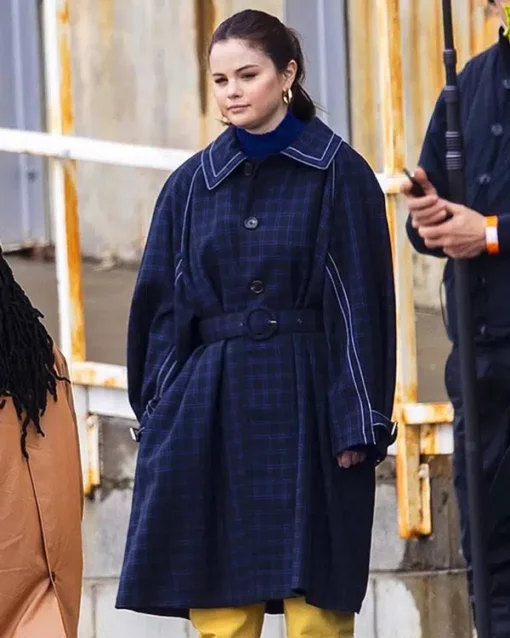 Only Murders in the Building Mabel Mora Blue Wool Coat