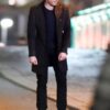 Richard Madden The Eternals Ikaris Mid Length Black Coat 3