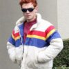 Riverdale Archie Andrews Puffer White Colorful Jacket