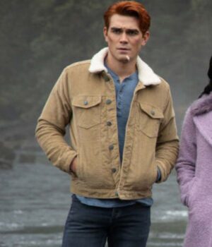Riverdale Archie Andrews Shearling Collar Brown Cotton Jacket