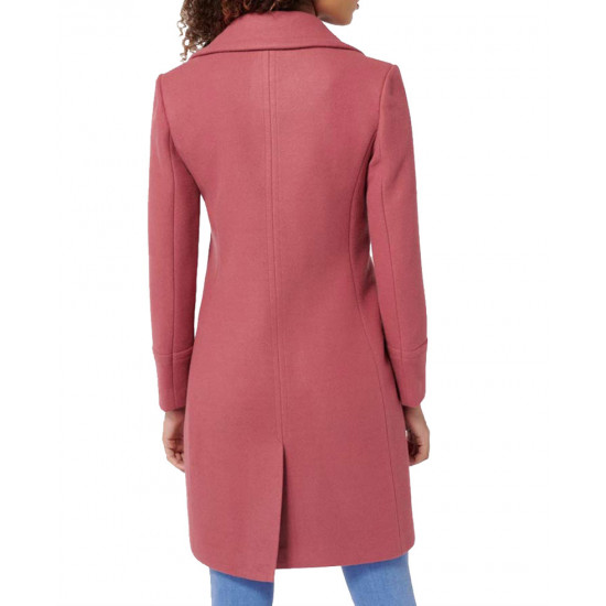 Riverdale Betty Cooper Wool Pink Coat Back