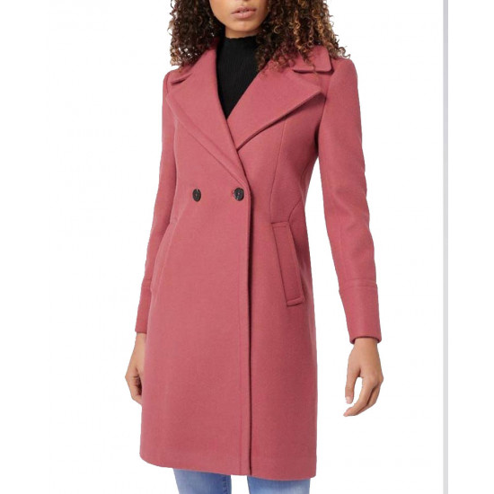 Riverdale Betty Cooper Wool Pink Coat Front