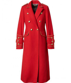 Riverdale Penelope Blossom Wool Red Trench Coat