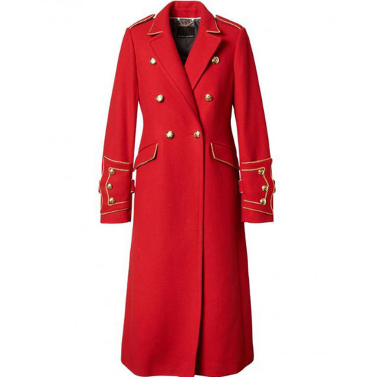 Riverdale Penelope Blossom Wool Red Trench Coat
