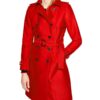 Riverdale Polly Cooper Red Double Breasted Wool Coat Front
