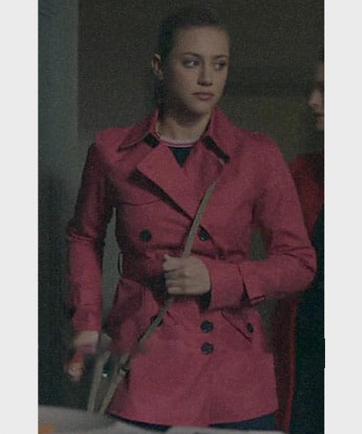 Riverdale S02 Betty Cooper Pink Wool Peacoat 2