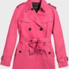 Riverdale S02 Betty Cooper Pink Wool Peacoat Front