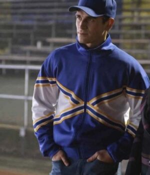 Riverdale S05 Archie Andrews Blue and White Satin Track Jacket