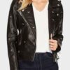 Riverdale S05 Betty Cooper Black Studded Leather Biker Jacket 2