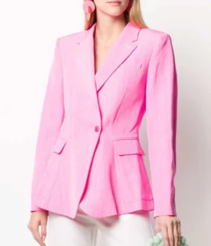 Riverdale S05 Cheryl Blossom Pink Cotton Blazer Front