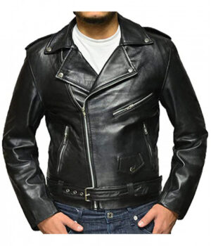 Riverdale Toledo Serpents Black Biker Real Leather Jacket Front