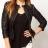 Shadowhunters Clary Fray Black Real Leather Jacket Front