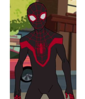 Spider-Man Miles Morales Kid Spider Man Leather Costume Jacket 2
