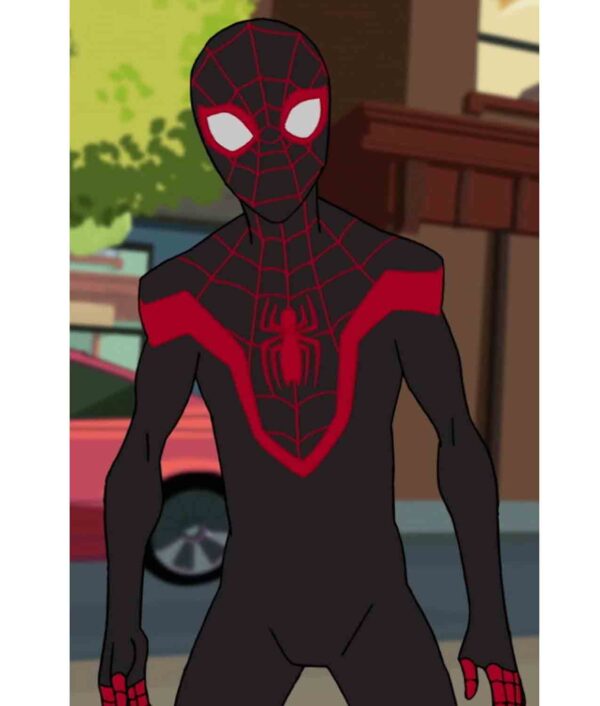 Spider-Man Miles Morales Kid Spider Man Leather Costume Jacket 2