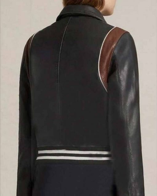 Stumptown Dex Parios Biker Black Leather Jacket back