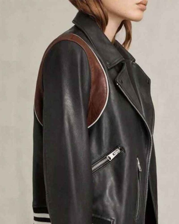Stumptown Dex Parios Biker Black Leather Jacket side