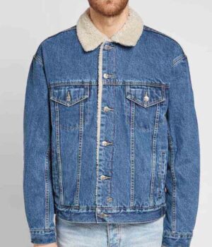 Stumptown Grey McConnell Faux Fur Inner Blue Denim Jacket