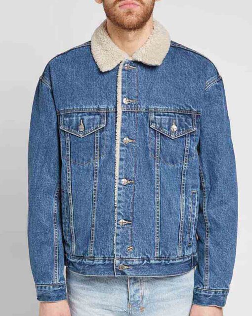 Stumptown Grey McConnell Faux Fur Inner Blue Denim Jacket
