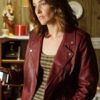Stumptown S02 Dex Parios Red Biker Leather Jacket
