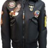 Top Gun American MA-1 Flight Bomber Jacket With Patches