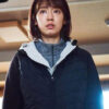 Alive Kim Yoo-bin Black Hooded Quilted Jacket