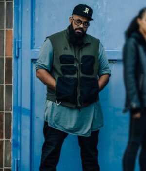 Army of Thieves Rolph Green and Black Cotton Vest