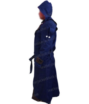 Assassins Creed Unity Arno Dorian Blue Costume Coat SIde