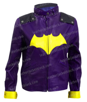 Batgirl Leather Jacket Front