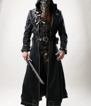 Dishonored 2 Corvo Attano Hooded Leather Costume coat