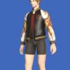 Final Fantasy XIV Inferno Black Leather Bomber Jacket