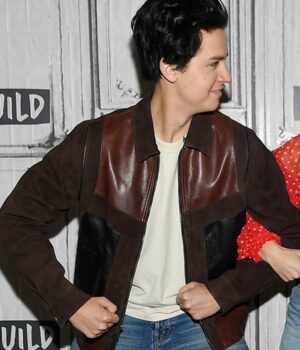 Five Feet Apart Will Newman Brown Suede Leather Jacket