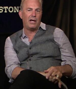Kevin Costner Yellowstone Grey Wool Vest