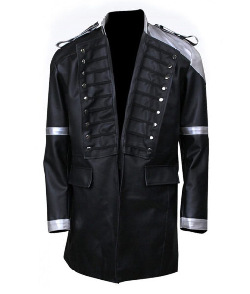 Kingsglaive Final Fantasy XV Nyx Ulric Black Leather Coat Front