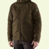Maid Raymond Ablack Green Cotton Hooded Jacket Front