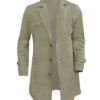 No Time To Die James Bond Duster Tan Coat Front Open