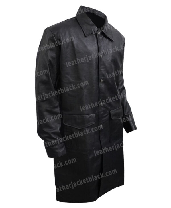 Rip Wheeler Black Leather Coat