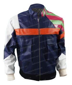 SING 2 Porsha Crystal Stylish Multicolor Leather Jacket Front