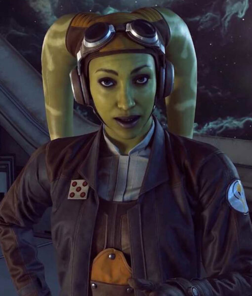 Star Wars Squadrons Hera Syndulla Leather Brown Jacket