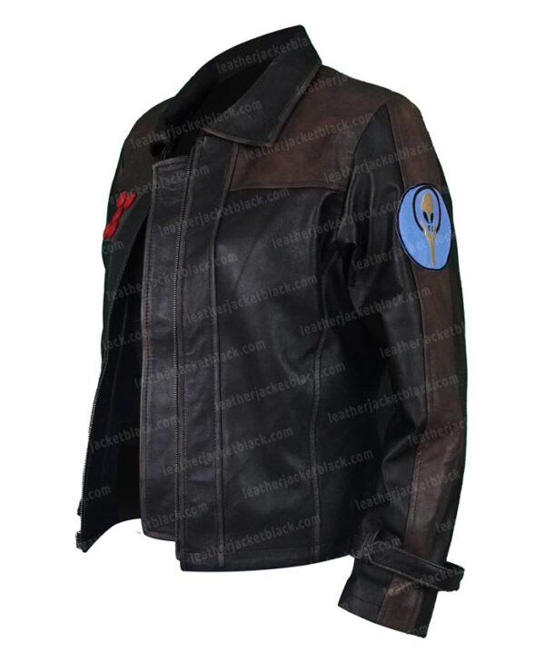 Star Wars Squadrons Hera Syndulla Leather Jacket Left Side