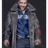 Suicide-Squad-Captain-Boomerang-Black-Leather-Shearling-Coat-2024